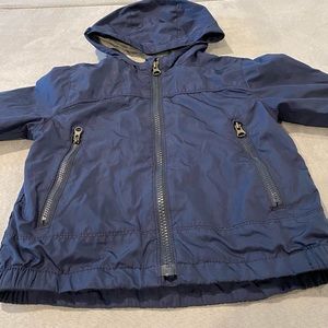 Baby Gap Toddler Size 2T Navy Blue Lightweight Jacket with Hood